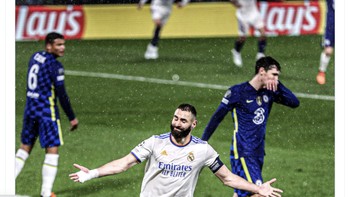 Fans Chelsea ingin seorang Muslim menjadi pemilik baru mereka dan Tuhan memberikan mereka Karim Benzema, canda netizen ini. Foto: Twitter