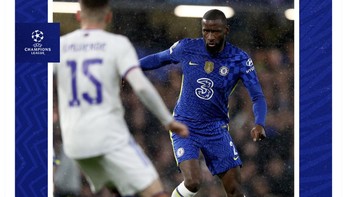 Akun resmi Chelsea di Twitter menyebut ada tugas berat di leg kedua di kandang Real Madrid nanti. Foto: Twitter