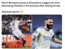 Meme Benzema Jadi Pemilik Baru Chelsea Usai Cetak Hat-trick
