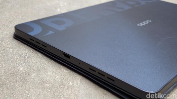 Oppo Pad juga dilengkapi quad speaker yang mendukung Dolby Atmos dan sertifikasi audio Hi-Res. Foto: Adi Fida Rahman/detikINET