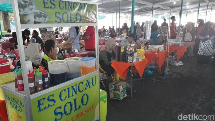 Pasar Takjil UMKM di Benteng Vastenburg Solo, Kamis (6/4/2022).