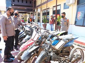 Polisi Tangkap Komplotan Curanmor di Luwu Utara, 28 Motor Curian Disita