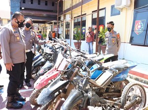 Polisi Tangkap Komplotan Curanmor di Luwu Utara, 28 Motor Curian Disita