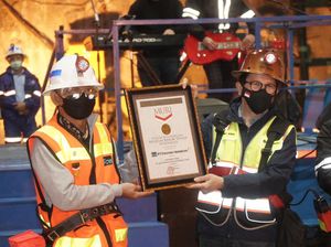 Pertunjukan Musik di Tambang Bawah Tanah Freeport Cetak Rekor MURI