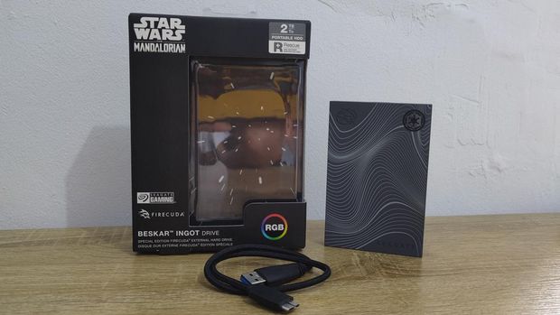 Review Beskar Ingot Drive, HDD Eksternal Tampilan Mewah Kemampuan Wah