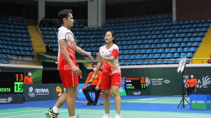 Rinov Rivaldy/Pitha Haningtyas Mentari di Korea Open 2022
