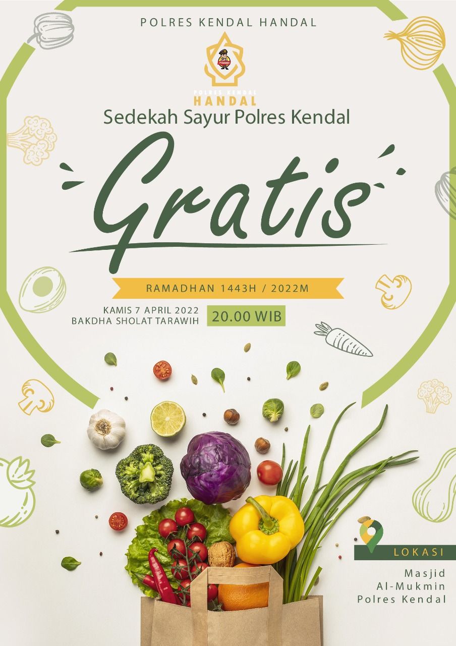 Kegiatan Sedekah Sayur di Polres Kendal.
