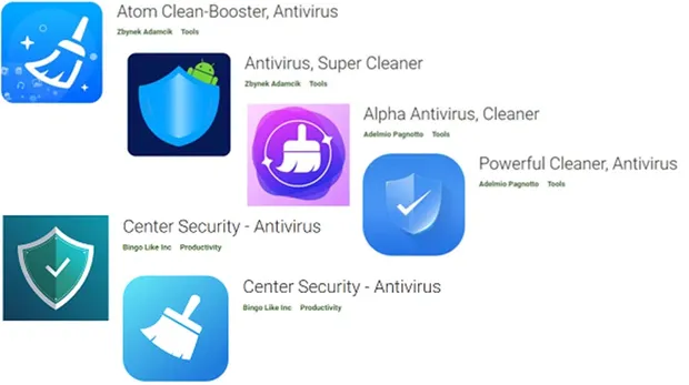 Aplikasi antivirus palsu berisi malware SharkBot yang kini sudah dihapus oleh Google
