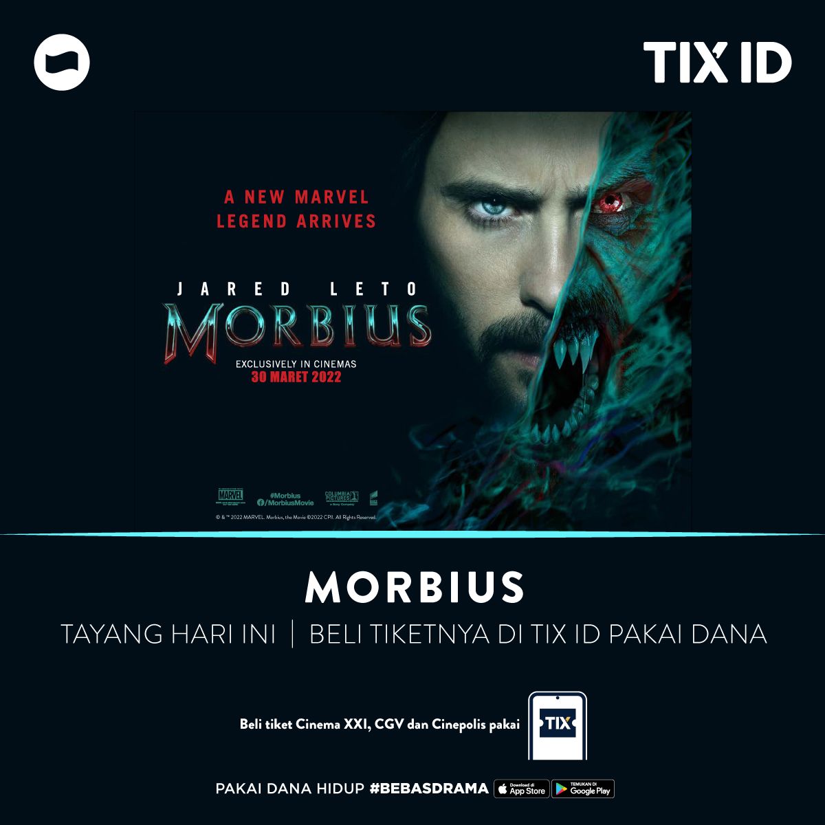 Beli Tiket Morbius di DANA