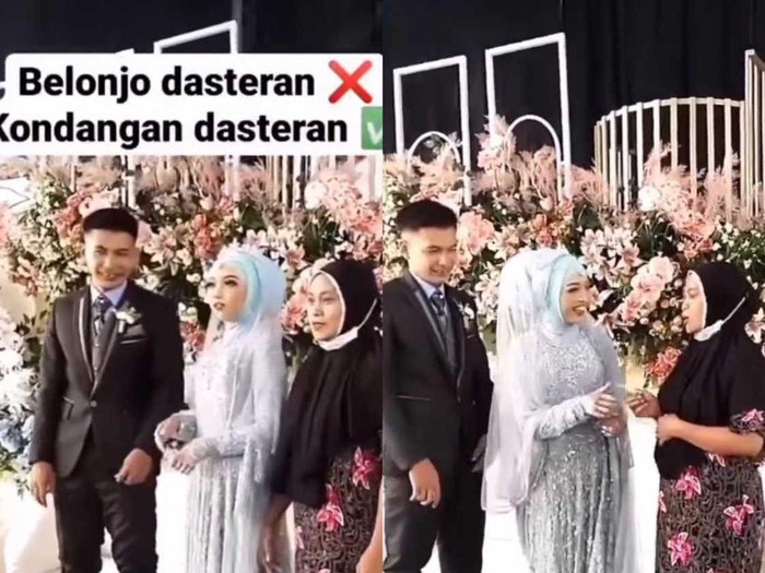 Emak-emak viral datang ke acara undangan pakai daster. Emak-emak viral datang ke acara undangan pakai daster.