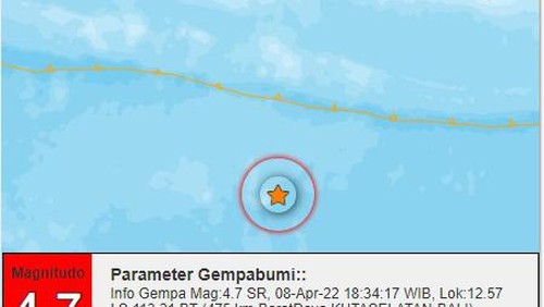 info gempa bali