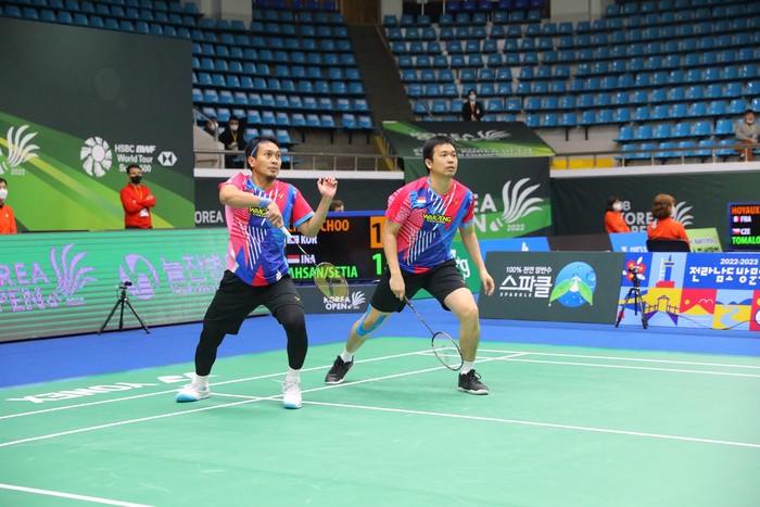 Mohammad Ahsan/Hendra Setiawan di Korea Open 2022