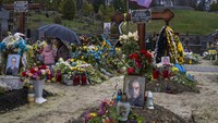 Ini pertama kalinya Ukraina memberikan laporan seperti itu sejak awal pertempuran melawan Rusia pada 24 Februari 2022. (AP Photo/Nariman El-Mofty)  