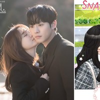 Lagi-lagi, Shin Ha Ri membuat Kang Tae Mu membeku setelah mencium pipinya. Foto: dok. Instagram