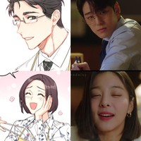 Pasangan second lead A Business Proposal pun tak kalah gemas. Sekretaris Cha Sung Hoon sempat kesal dengan Jin Young Seo lantaran mengelabui Kang Tae Mu dengan identitasnya. Ini adegan keduanya berpapasan di restoran. Foto: Instagram