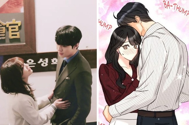 Perbedaan tinggi Kang Tae Mu dan Shin Ha Ri tak jauh berbeda dari webtoon aslinya. Foto: Instagram