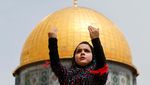Suasana Salat Jumat Pertama di Kompleks Al Aqsa