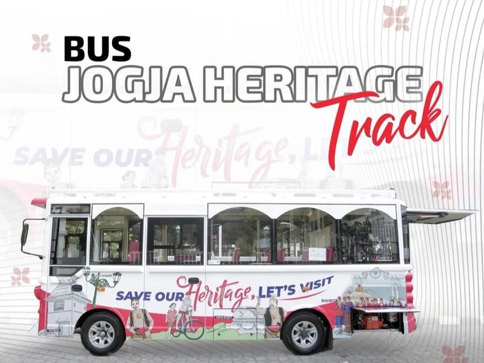 Bus Jogja Heritage Track. Foto disimpan pada Sabtu (9/4/2022).