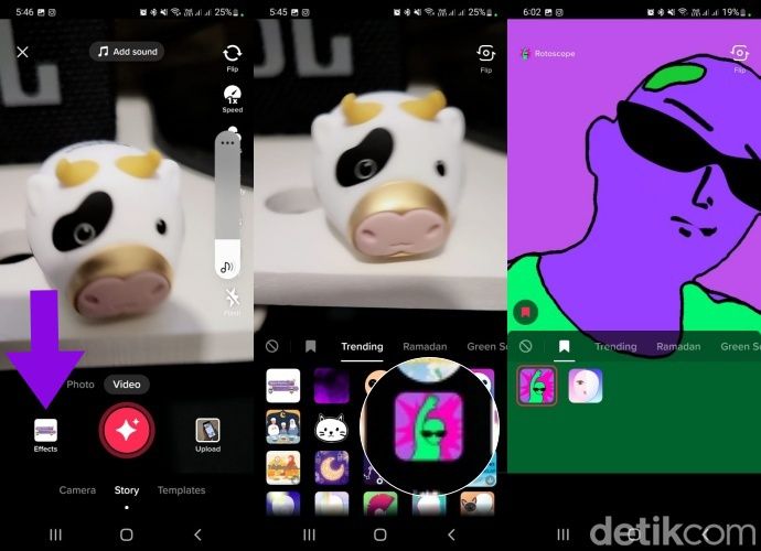 Filter Rotoscope TikTok