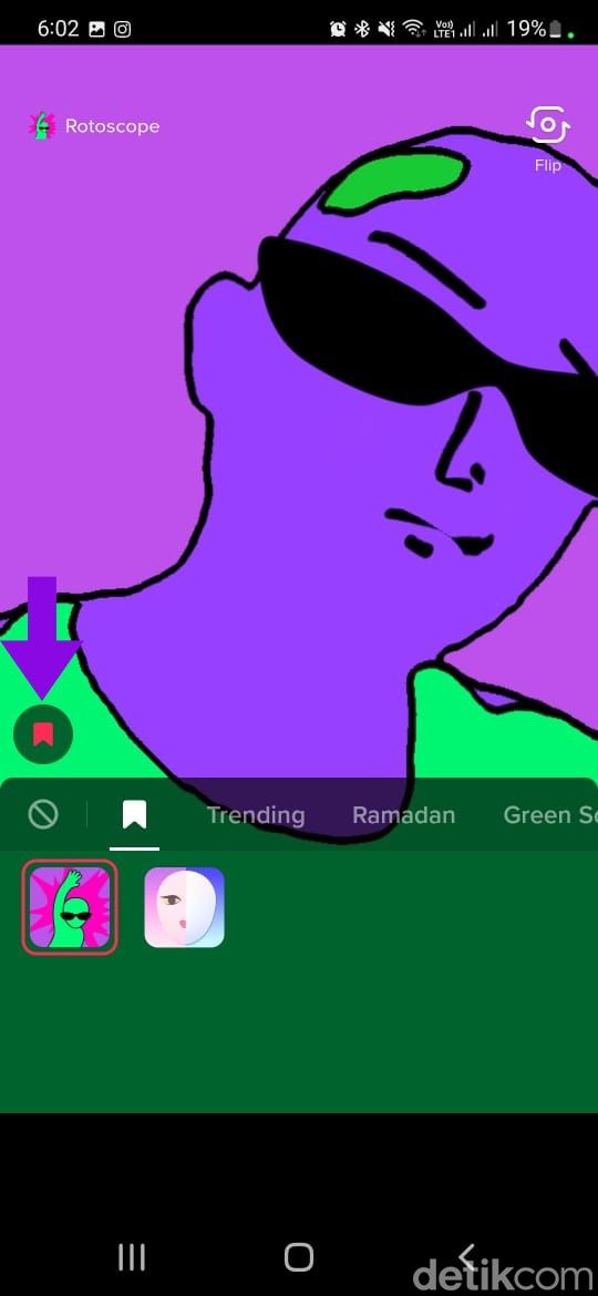 Filter Rotoscope TikTok