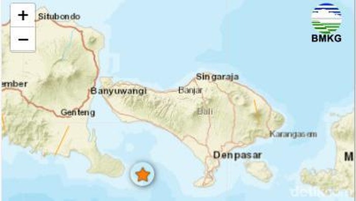 gempa di perairan jembaran terasa sampai banyuwangi