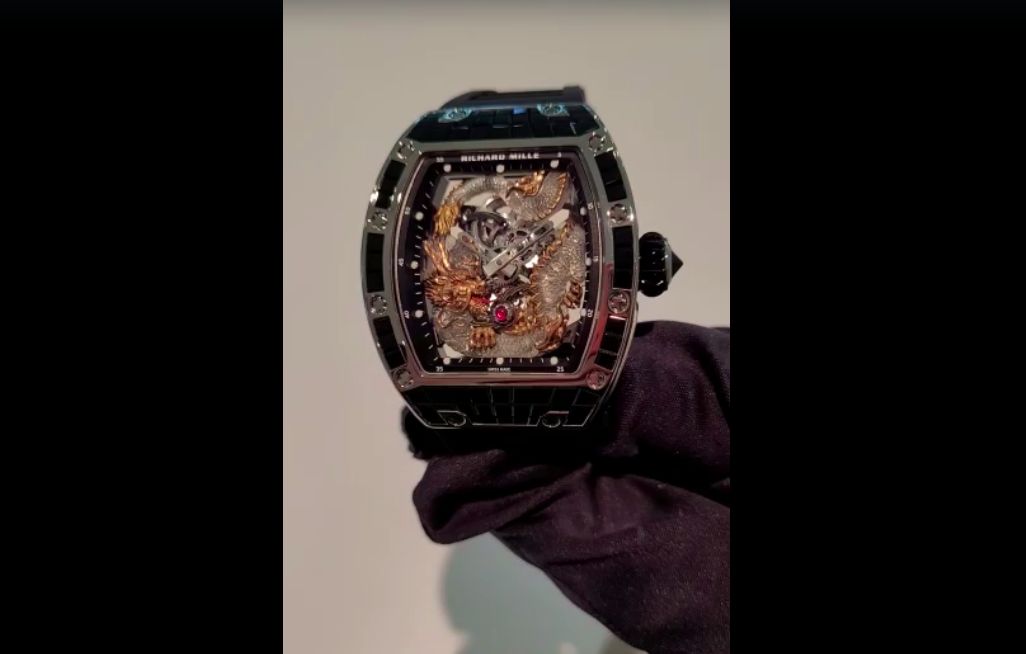 Jam tangan Richard Mille RM 57-03 WG Black Sapphire Dragon. (Dok Tony Sutrisno, korban yang melapor polisi karena merasa ditipu pembelian jam tangan)