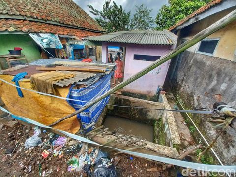 Kondisi air di Kampung Ciwalengke Majalaya Kabupaten Bandung.
