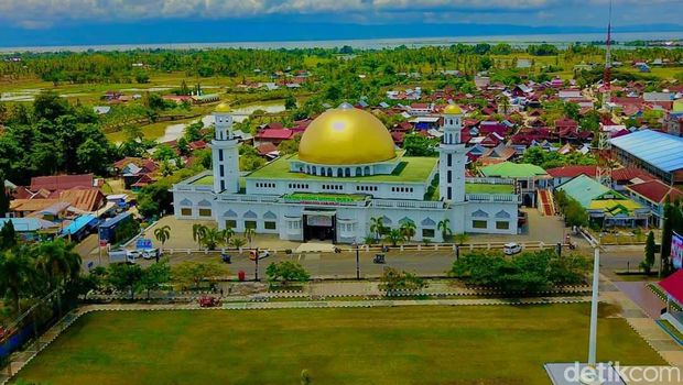 Masjid Agung Ummul Quraa di Sengkang, Wajo dirancang arsitek non muslim (detikSulsel/Agung Pramono)