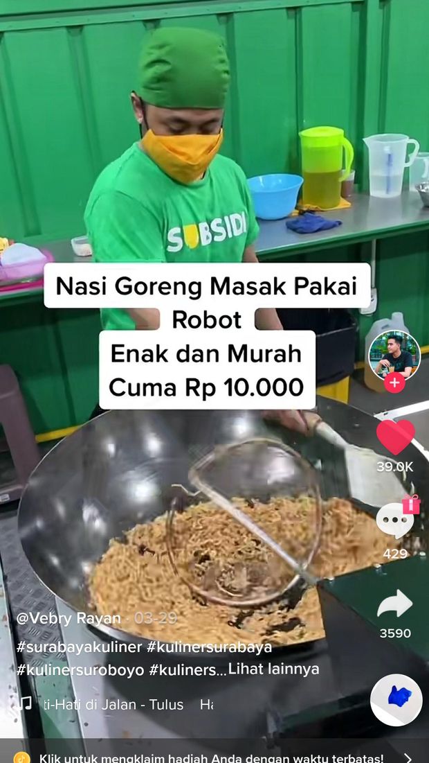 Nasgor Ini Dimasak Pakai Robot