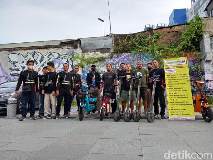Skutik di Malioboro, Sabtu (9/4/2022).