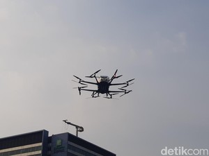 Bye-bye Macet! Taksi Terbang Perdana Melayang di Langit Jakarta