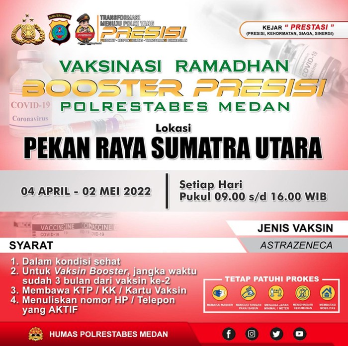 Vaksinasi Ramadan Booster Presisi.