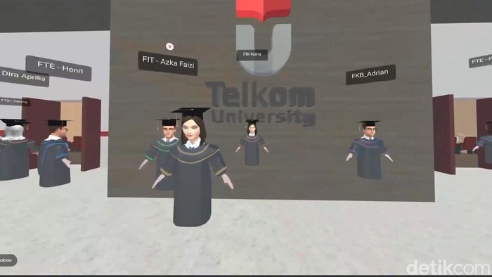 Wisuda Telkom University di Dunia Metaverse