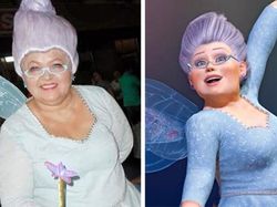 Kreatif! Nenek 50 Tahun Cosplay Karakter Film Wanita Tua