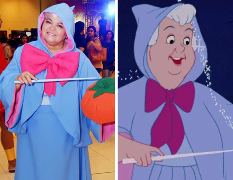 fotoinet Kreatif! Nenek 50 Tahun Cospla Karakter Film Wanita Tua