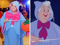Kreatif! Nenek 50 Tahun Cosplay Karakter Film Wanita Tua