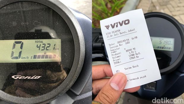 Hasil tes konsumsi bbm Honda Genio Hasil tes konsumsi bbm Honda Genio
