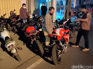 Patroli Knalpot Brong di Kota Kediri, 30 Motor Diamankan