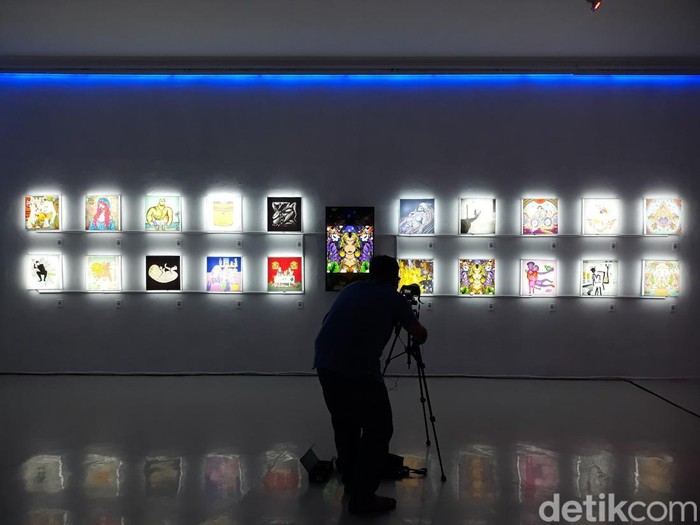 Pameran Non Fungible Token (NFT) bertajuk Indo NFT Festiverse di Yogyakarta, Sabtu (9/4/2022).