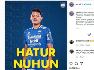 Puja Jadi Pemain Ketujuh yang Dilepas Persib