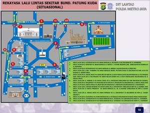 Rekayasa Lalin Saat Demo 11 April, Sejumlah Ruas Jalan Ditutup