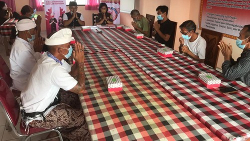 Proses penanganan salah satu perkara yang dilakukan pihak Kejari Tabanan secara restorative justice.