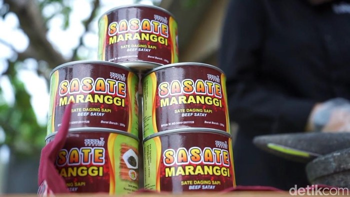 Sate maranggi kemasan kaleng.