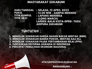 Muncul Seruan Aksi Tolak Kenaikan BBM-PPN di Sukabumi, Emak-emak Juga Diajak