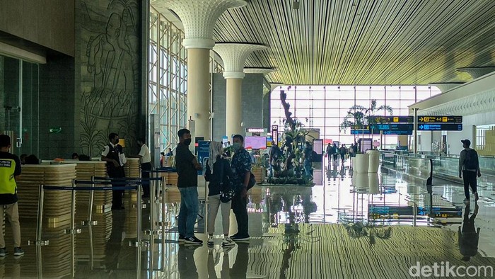 Suasana Bandara Yogyakarta International Airport (YIA) Kulon Progo, Minggu (10/4/2022).