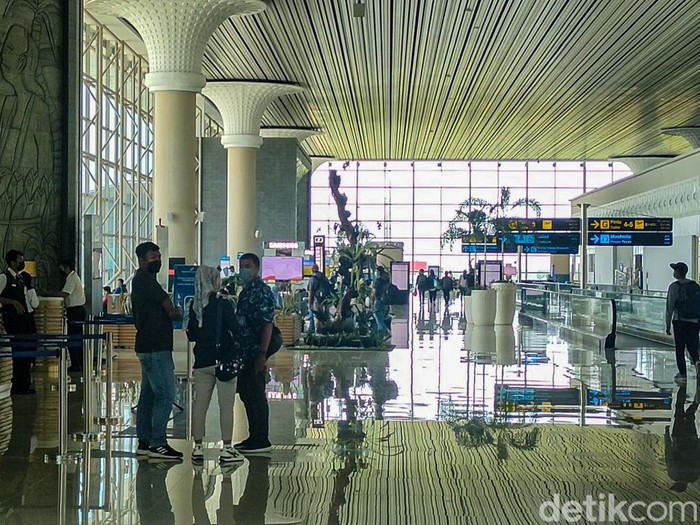 Suasana Bandara Yogyakarta International Airport (YIA) Kulon Progo, Minggu (10/4/2022).