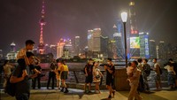 Kemudian dengan 61 konglomerat, kota Shanghai di China berhasil naik satu peringkat ke nomor 5. (Kevin Frayer/Getty Images)