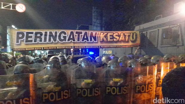 Demo 11 April di Bogor (Muchamad Sholihin/detikcom)