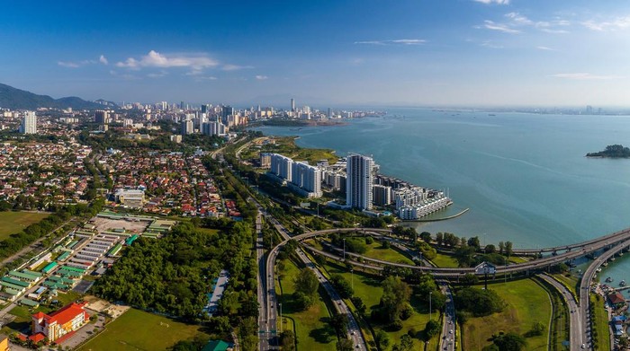 Hotel Penang Malaysia dan pemandangan di sekitarnya.