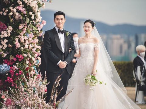 Momen pernikahan Hyun Bin dan Son Ye Jin.